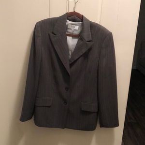 Ladies Le Suit 2pc Pinstripe Pants Suit